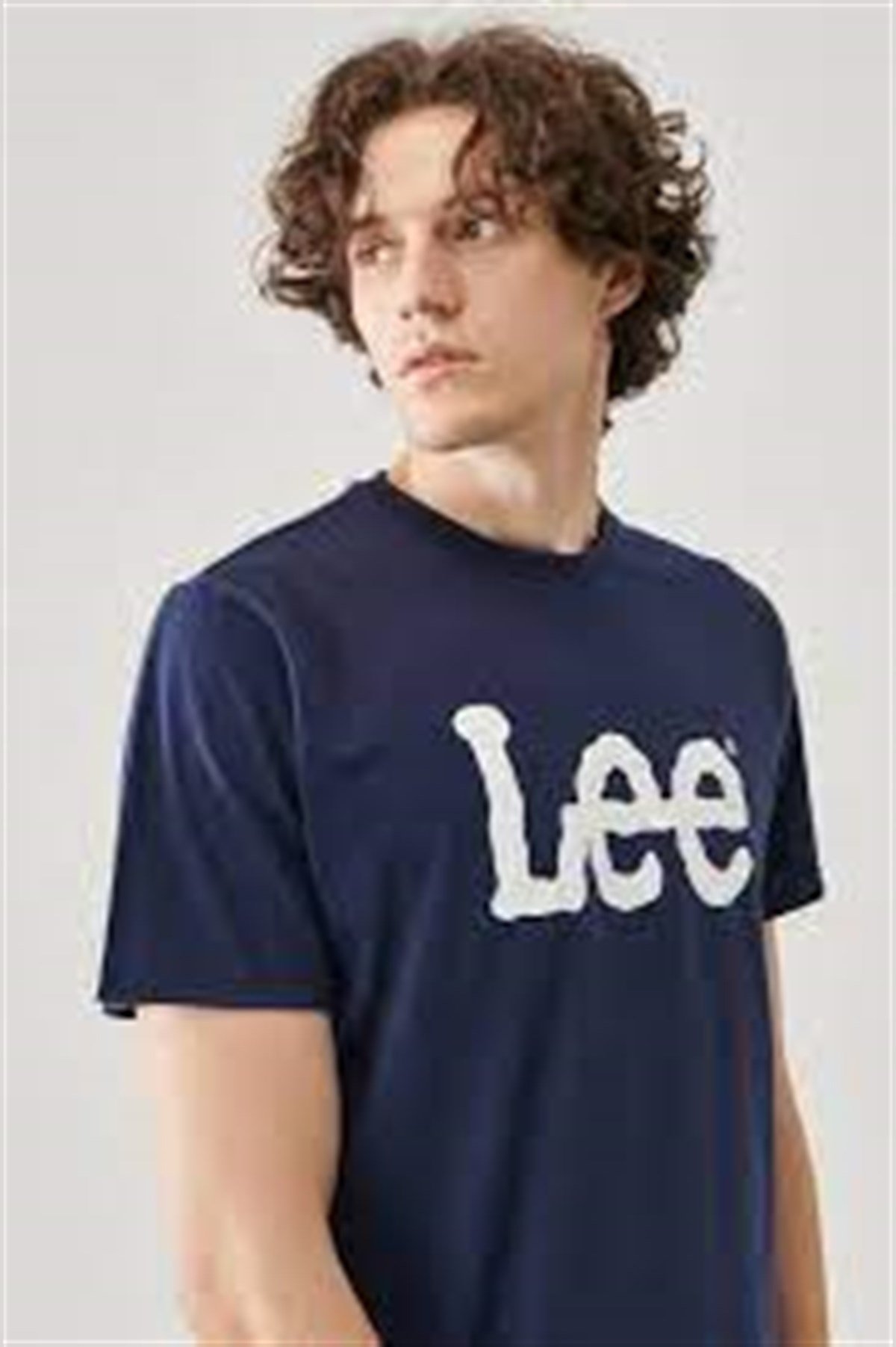 Lightweight SS Wobbly Logo Crew Neck Bisiklet Yaka T-shirt