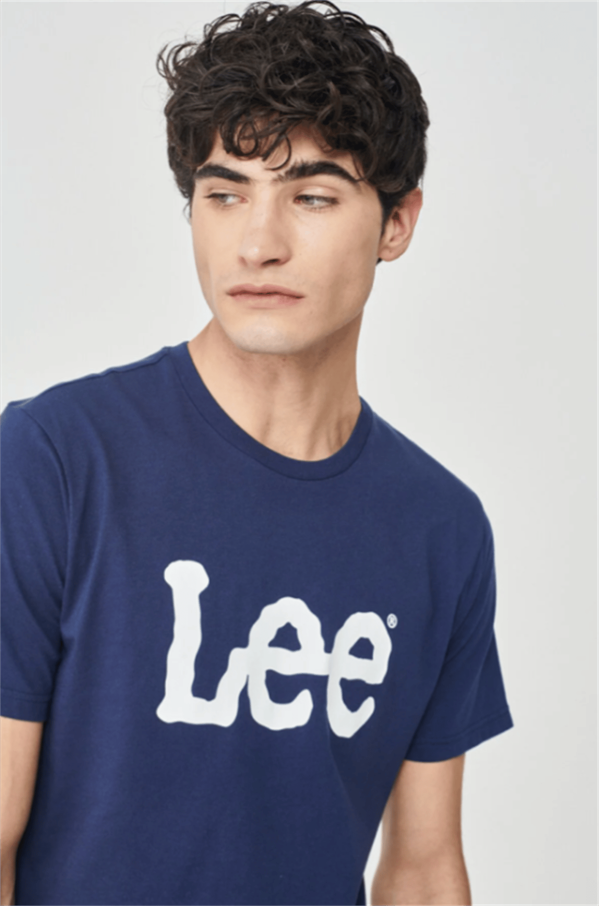 Lightweight SS Wobbly Logo Crew Neck Erkek Bisiklet Yaka T-shirt
