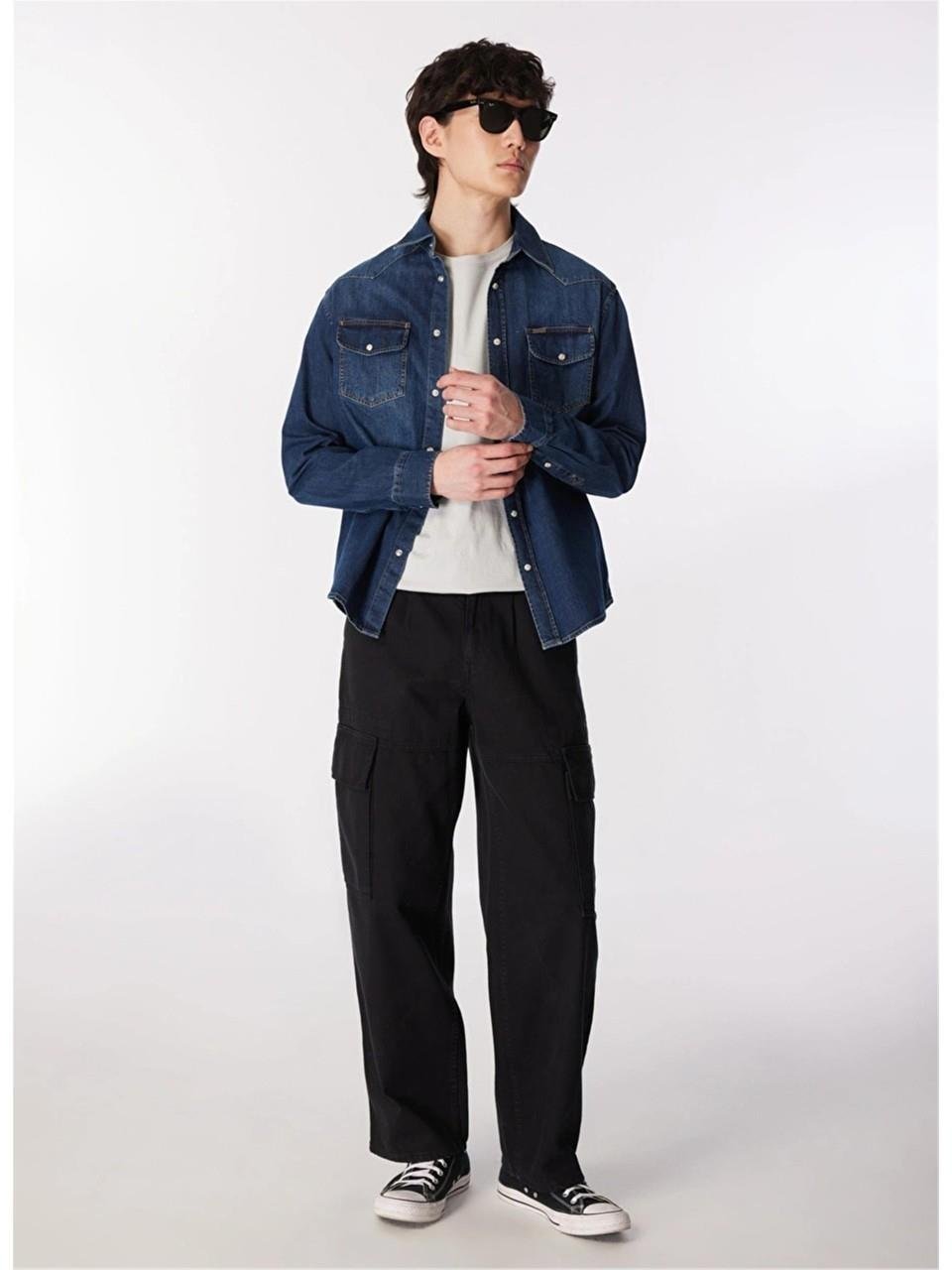 WOLKER 2 ERKEK JEAN GÖMLEK DENIM
