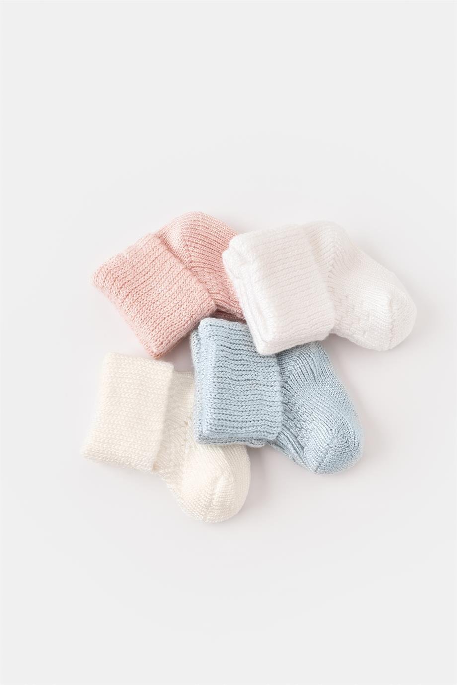 BİBABY BAMBU JAKARLI BEBE ÇORAP