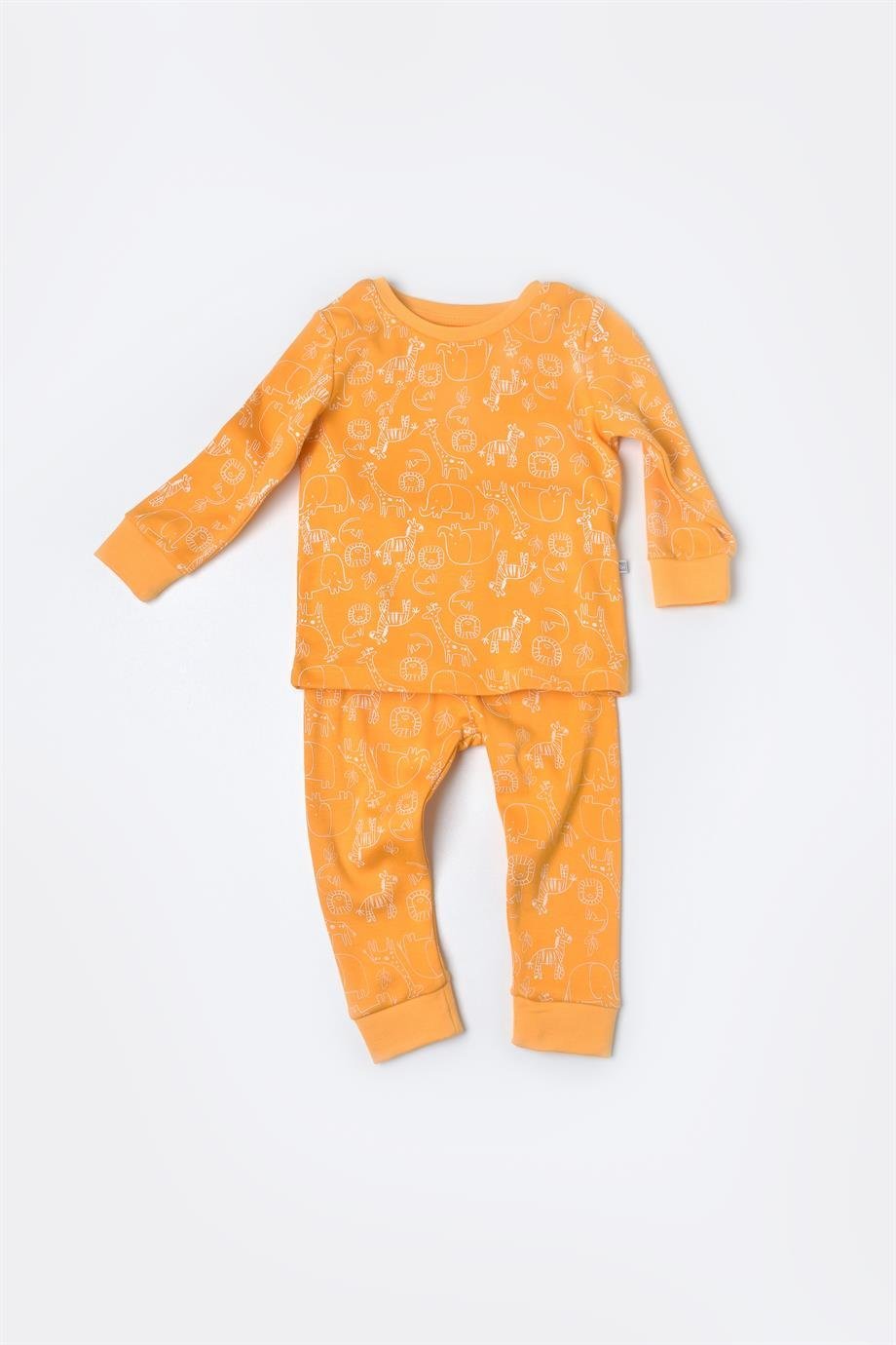 BİBABY ZOO İS GOOD PİJAMA TAKIMI LİME CREAM SET