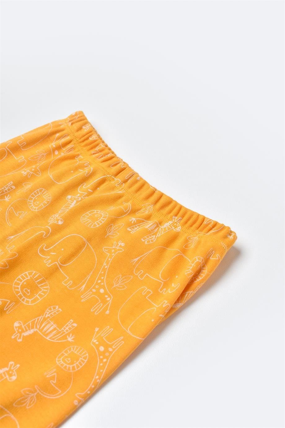 BİBABY ZOO İS GOOD PİJAMA TAKIMI OLD GOLD SET
