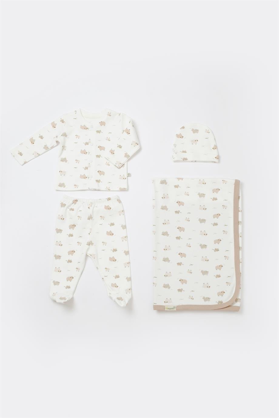 BİORGANİC BABY SHEEP BATTANİYELİ TÜLLÜ SET
