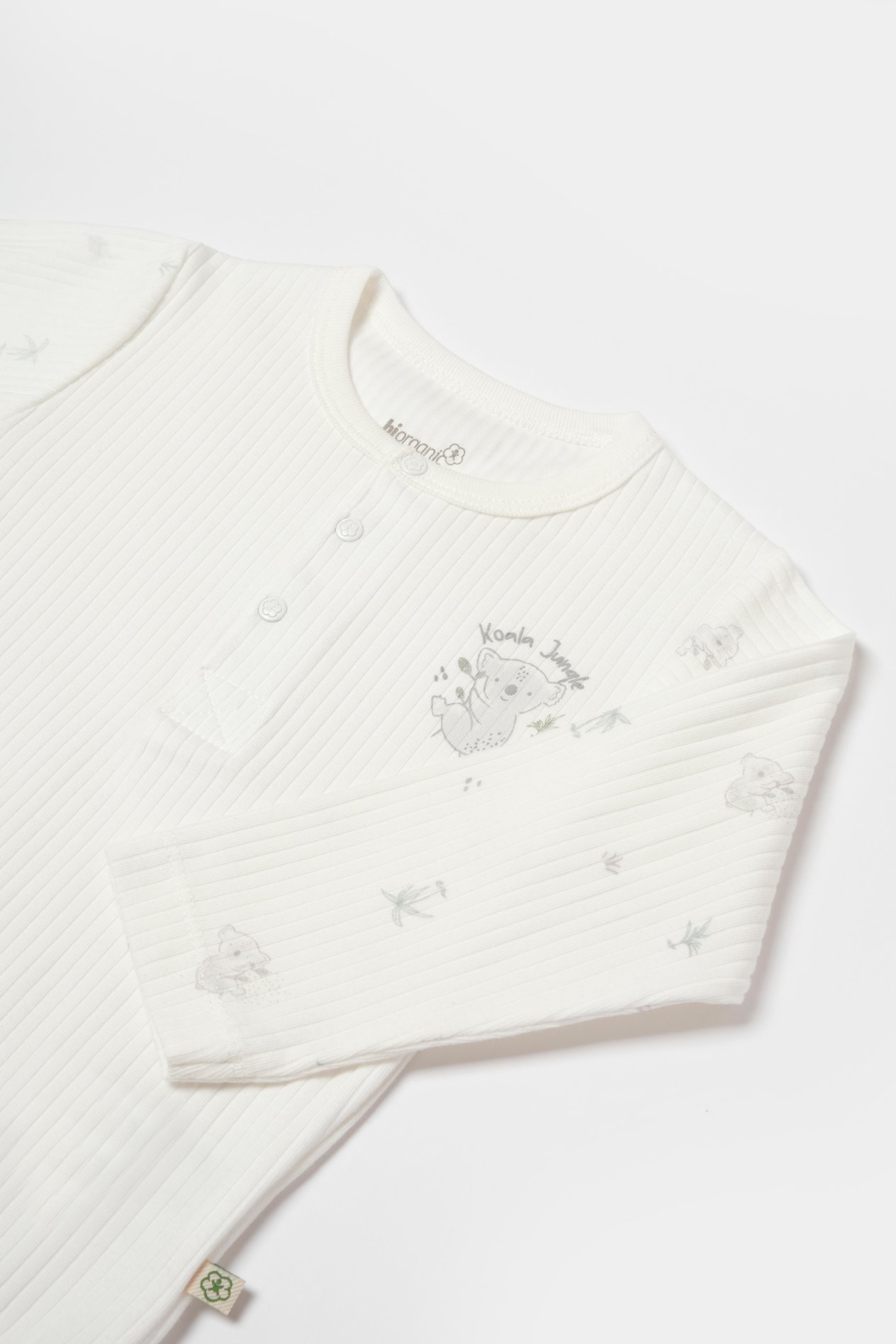 BİORGANİC KOALA JUNGLE  BODY LONG SLEEVE GRAY SET
