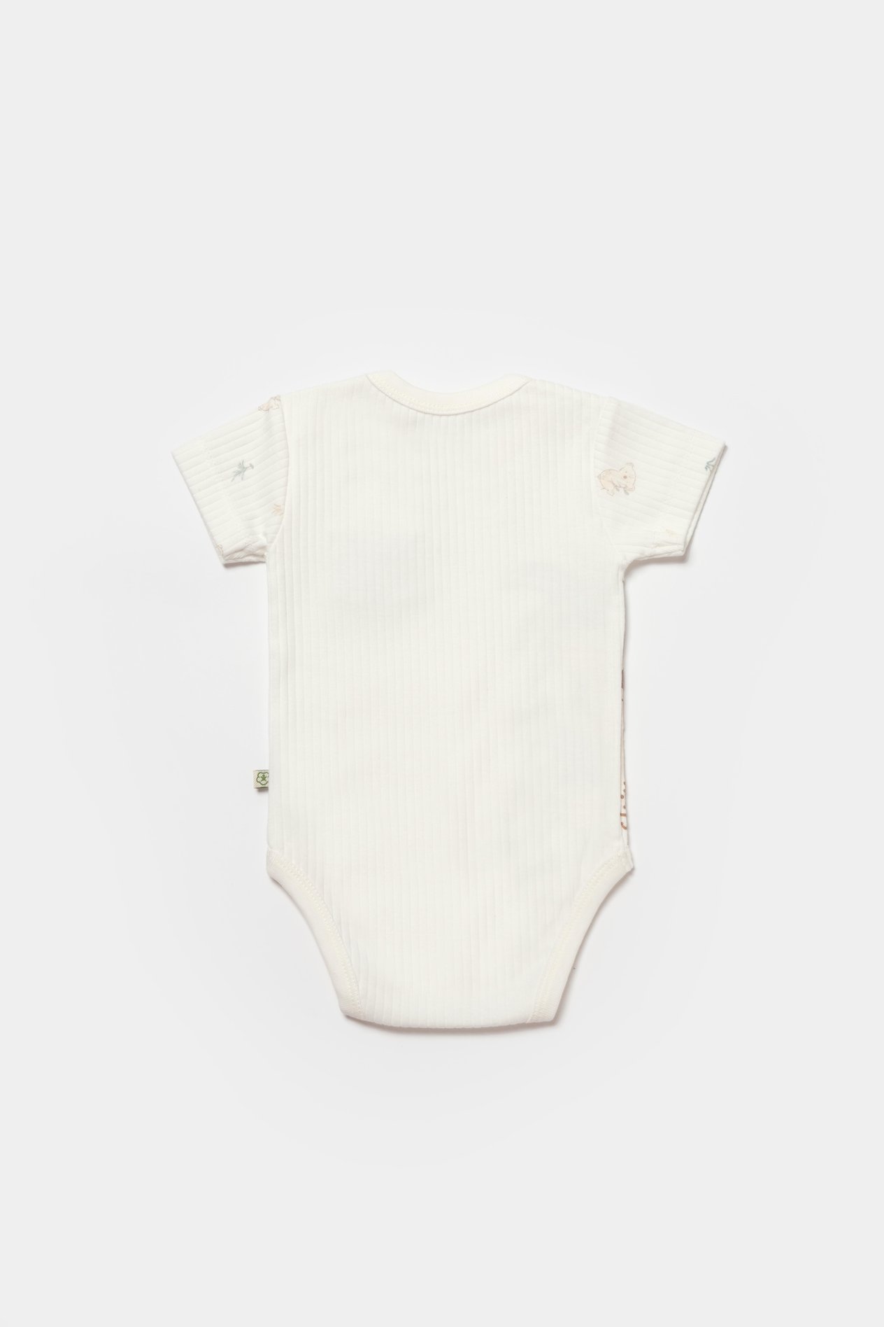 BİORGANİC KOALA JUNGLE BODY SHORT SLEEVE GRAY SET