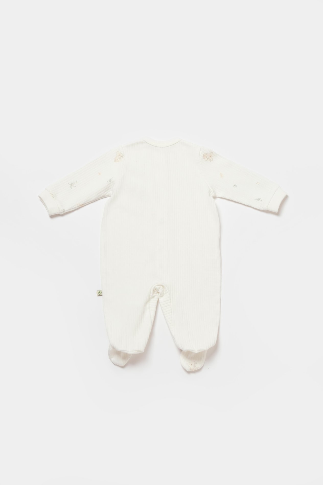 BİORGANİC KOALA JUNGLE NEWBORN ROMPER MINT SET