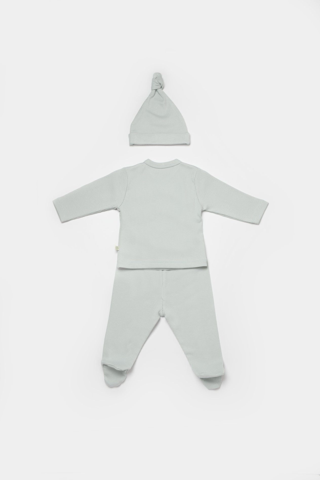 BİORGANİC MODAL NATURE RELAX BABY UNDERWEAR 3 PIECE MİNT SET