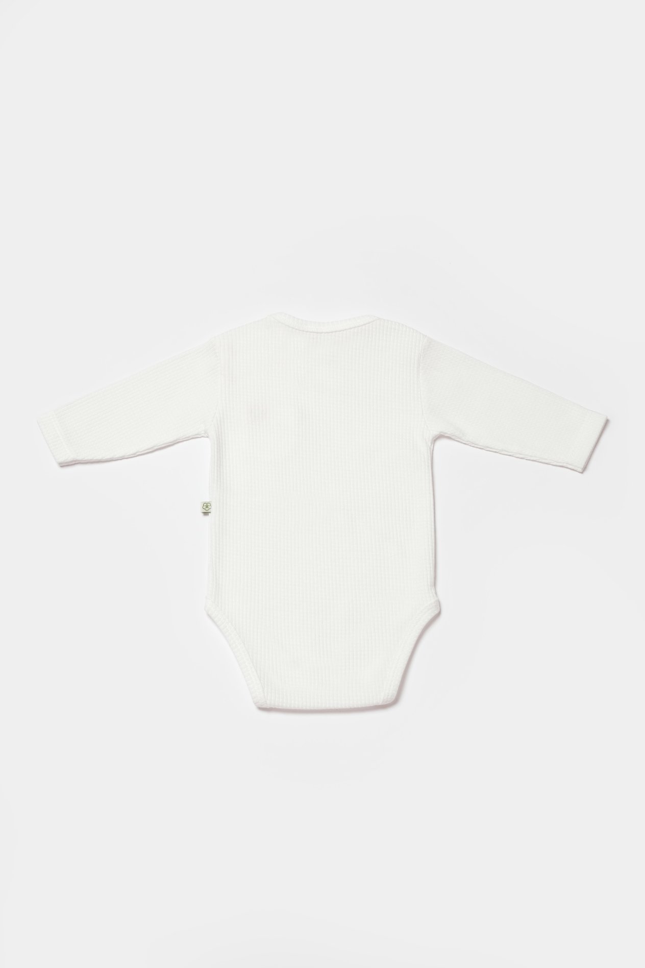 BİORGANİC WAFFLE SMILE BODY LONG SLEEVE ECRU SET