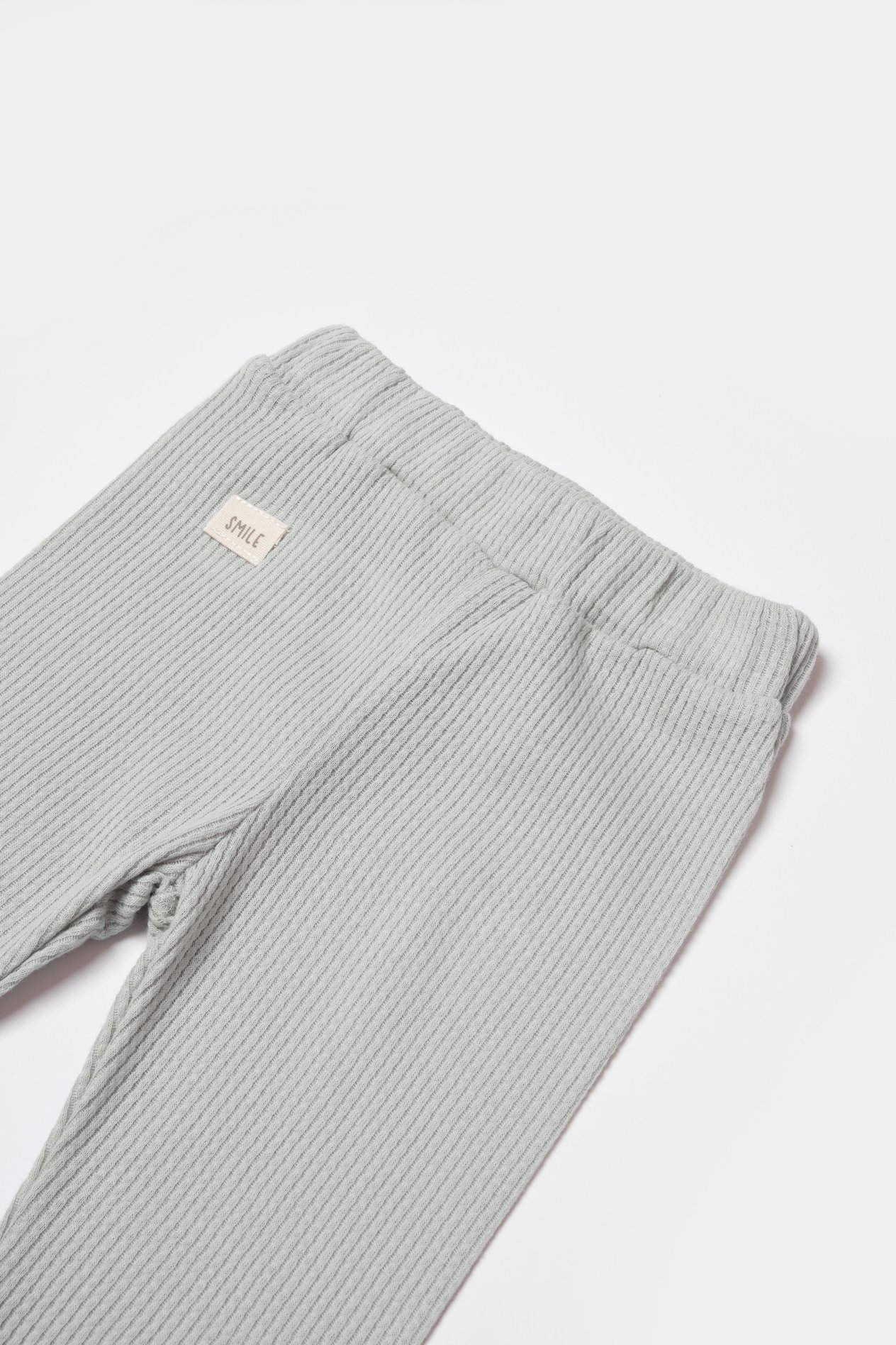 BİORGANİC WAFFLE SMILE TROUSERS MINT SET