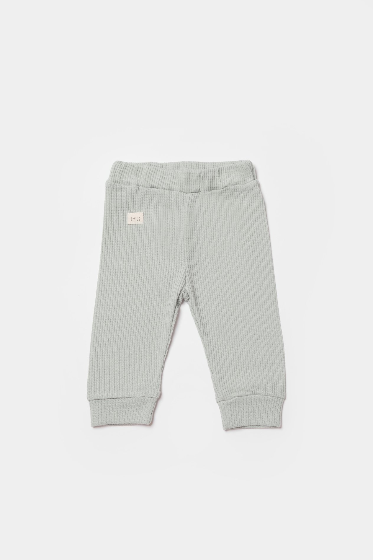 BİORGANİC WAFFLE SMILE TROUSERS MINT SET