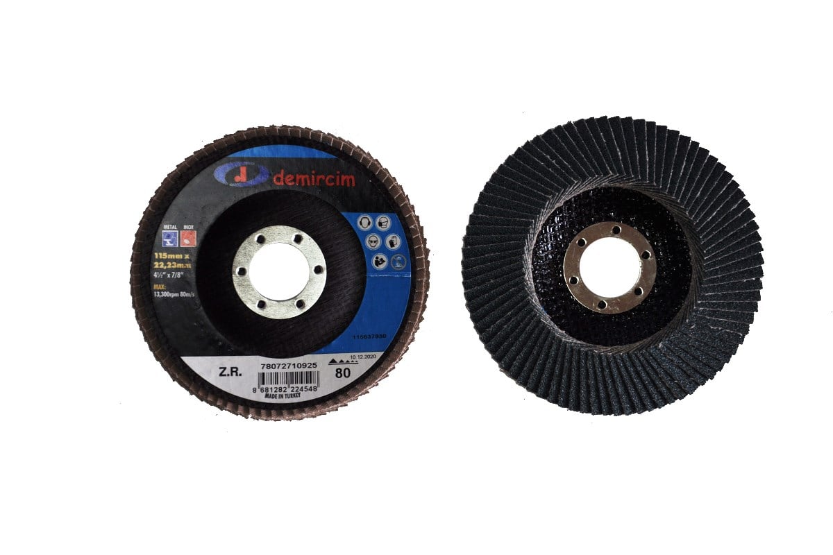 Demircim ZR 80 Kum 115x22 Konik Flap Disk Zımpara