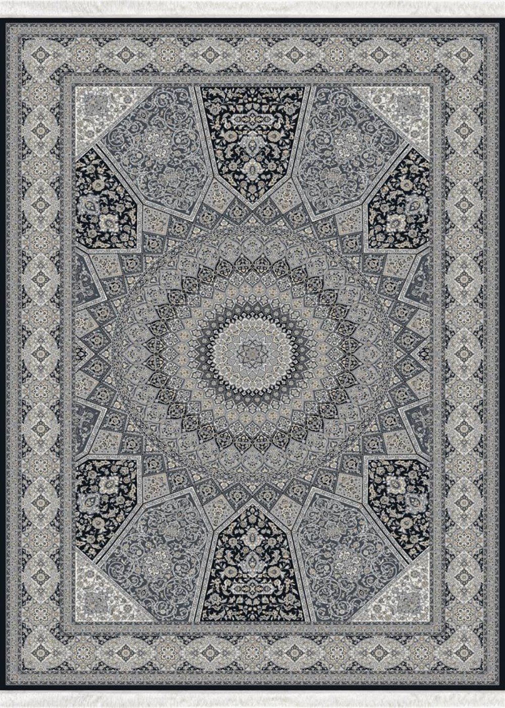 WOOLKNOT HALI İPEK 1248A SİYAH ANTRASİTWoolknotWOOLKNOT HALI İPEK 1248A SİYAH ANTRASİT