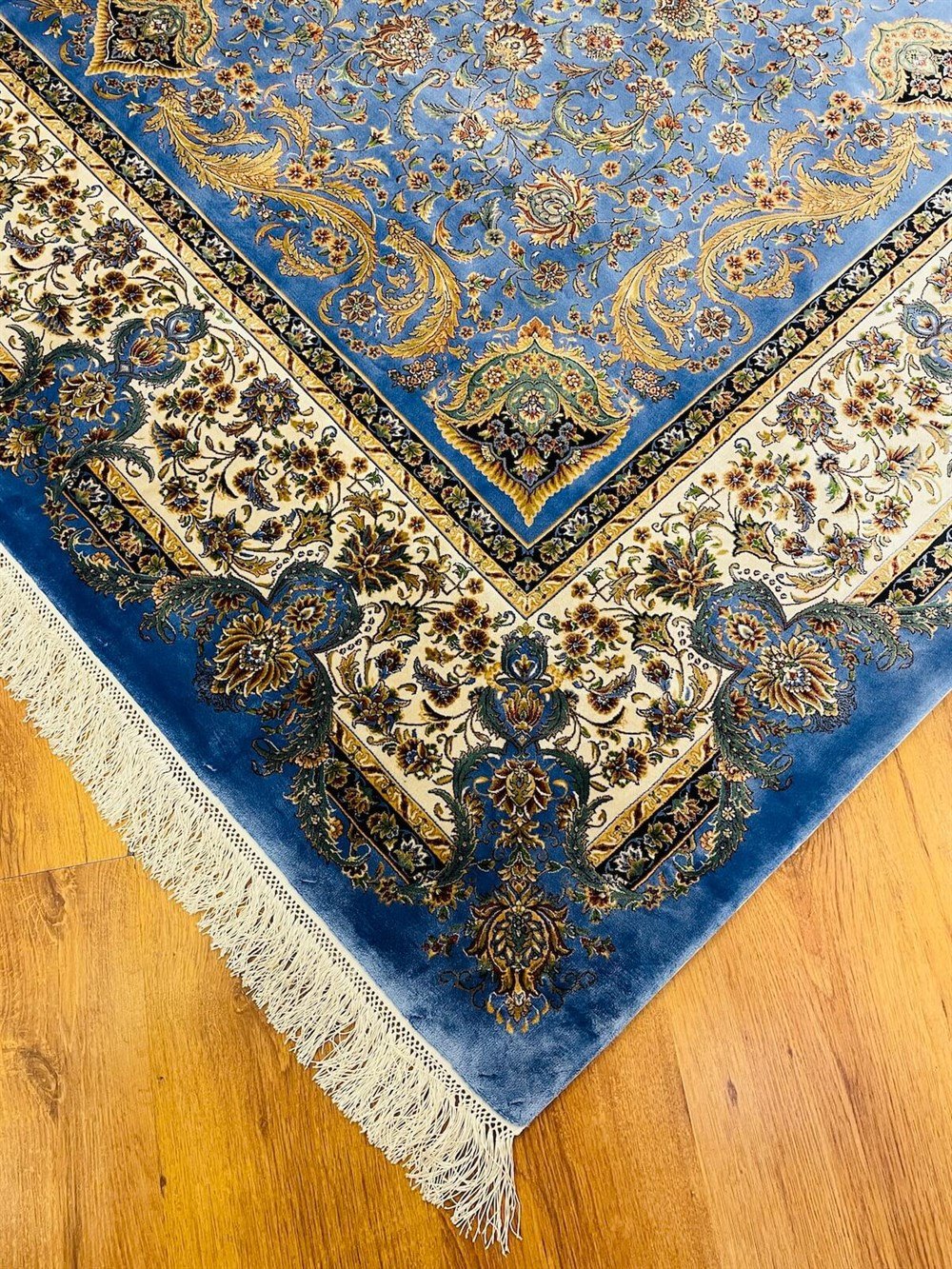 WOOLKNOT HALI QUM 2035 KREM MAVİWoolknotWOOLKNOT HALI QUM 2035 KREM MAVİ
