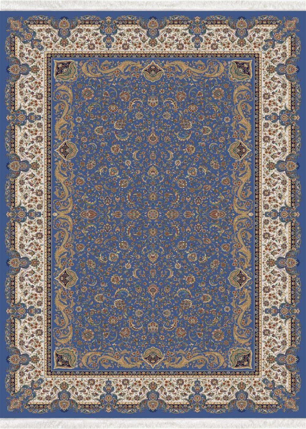 WOOLKNOT HALI QUM 2035 KREM MAVİWoolknotWOOLKNOT HALI QUM 2035 KREM MAVİ