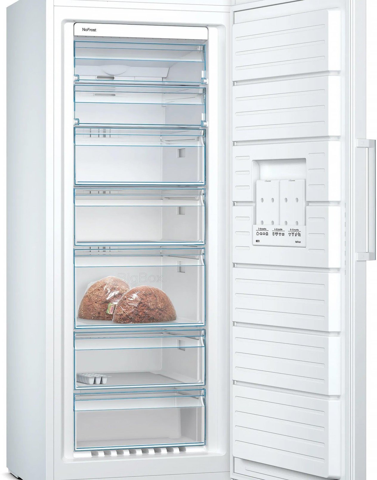 Bosch GSN54VWE0N Serie 4 E Enerji Sınıfı 328 Lt 7 Çekmeceli Derin Dondurucu