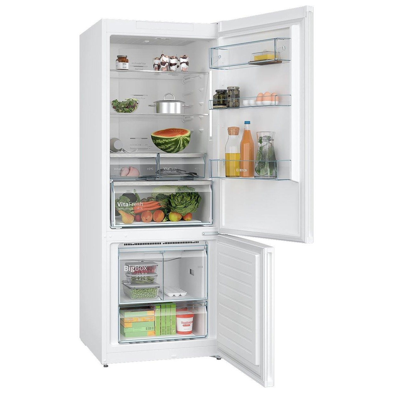 Bosch KGN55CWE0N Serie 4 E Enerji Sınıfı 483 Lt Alttan Donduruculu Buzdolabı