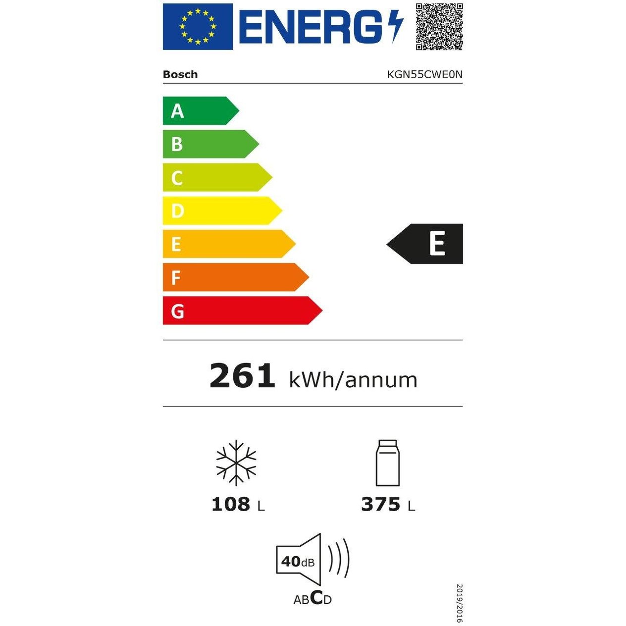 Bosch KGN55CWE0N Serie 4 E Enerji Sınıfı 483 Lt Alttan Donduruculu Buzdolabı