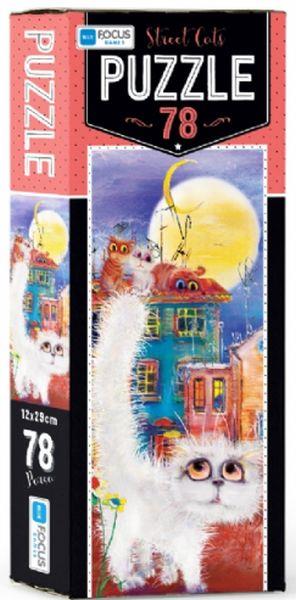 Blue Focus Street Cat - Puzzle 78 Parça