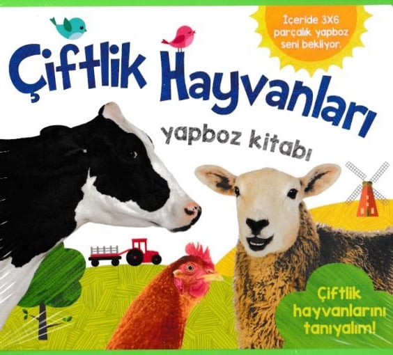 Çiftlik Hayvanları Yapboz Kitabı