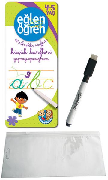 Eğlen Öğren - 40 Silinebilir Sayfada - Küçük Harfleri Yazmayı Öğreniyorum (4-5 Yaş)