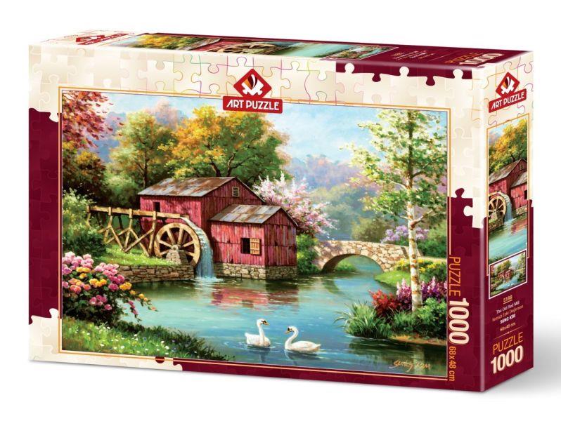 Kırmızı Eski Değirmen 5188 (1000 Parça)
