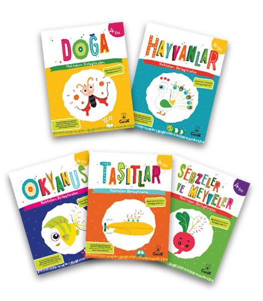 Noktaları Birleştirelim Serisi 4 Yaş (5 Kitap)