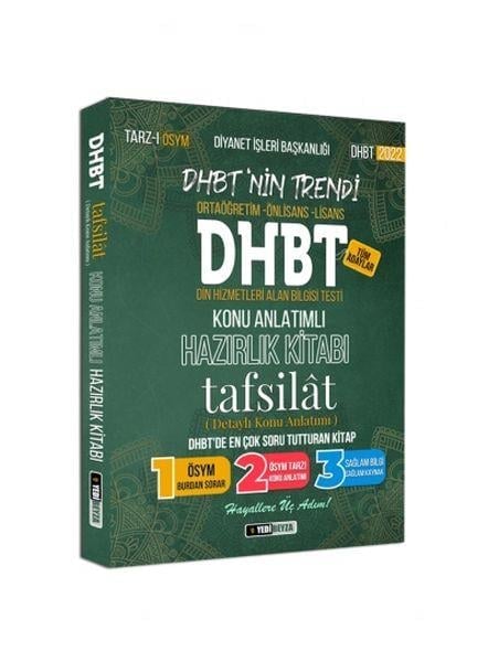 YediBeyza 2022 Dhbt Tafsilât Konu Anlatımlı Hazırlık Kitabı