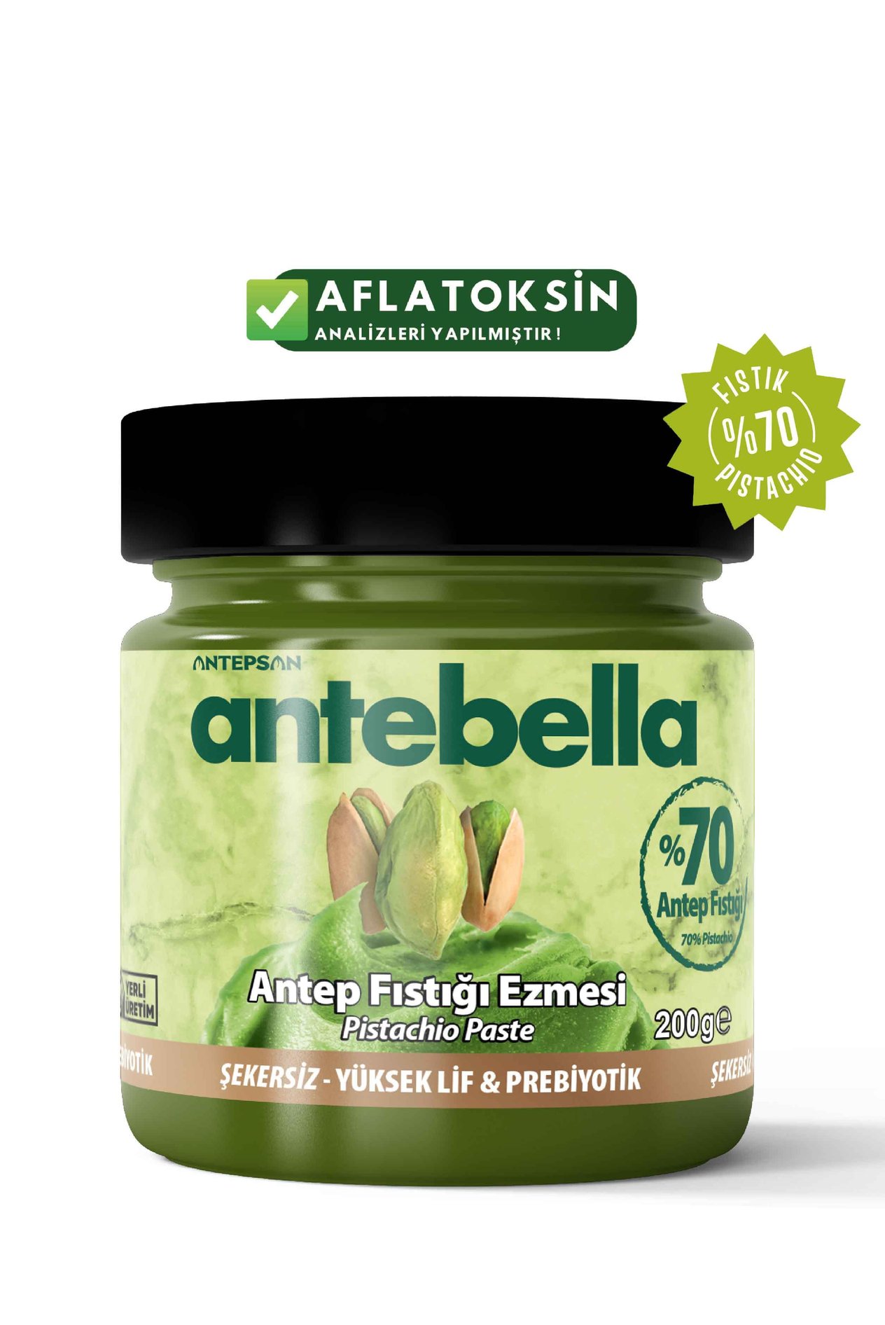  Antep Fıstık Ezmesi 200 g (Şekersiz) - Antep Fıstığı Ezmesi