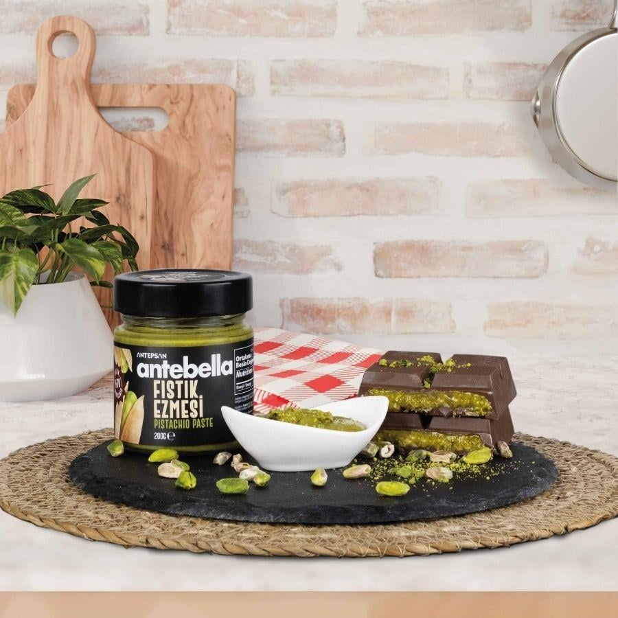  Antep Fıstık Ezmesi (Parçacıklı) 200 g - Antep Fıstığı Ezmesi