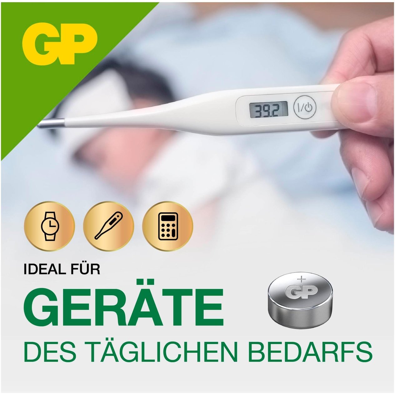 A76 (LR44) GP alkalin düğme pil 1.5V 5 adet