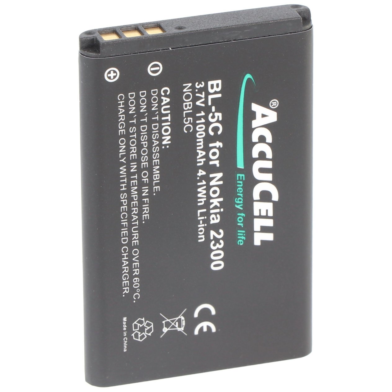 Nokia 7600, BL-5C, 1000mAh için uygun AccuCell batarya