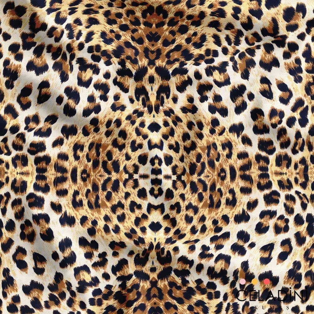  Leopar 2 Desenli Kumaş