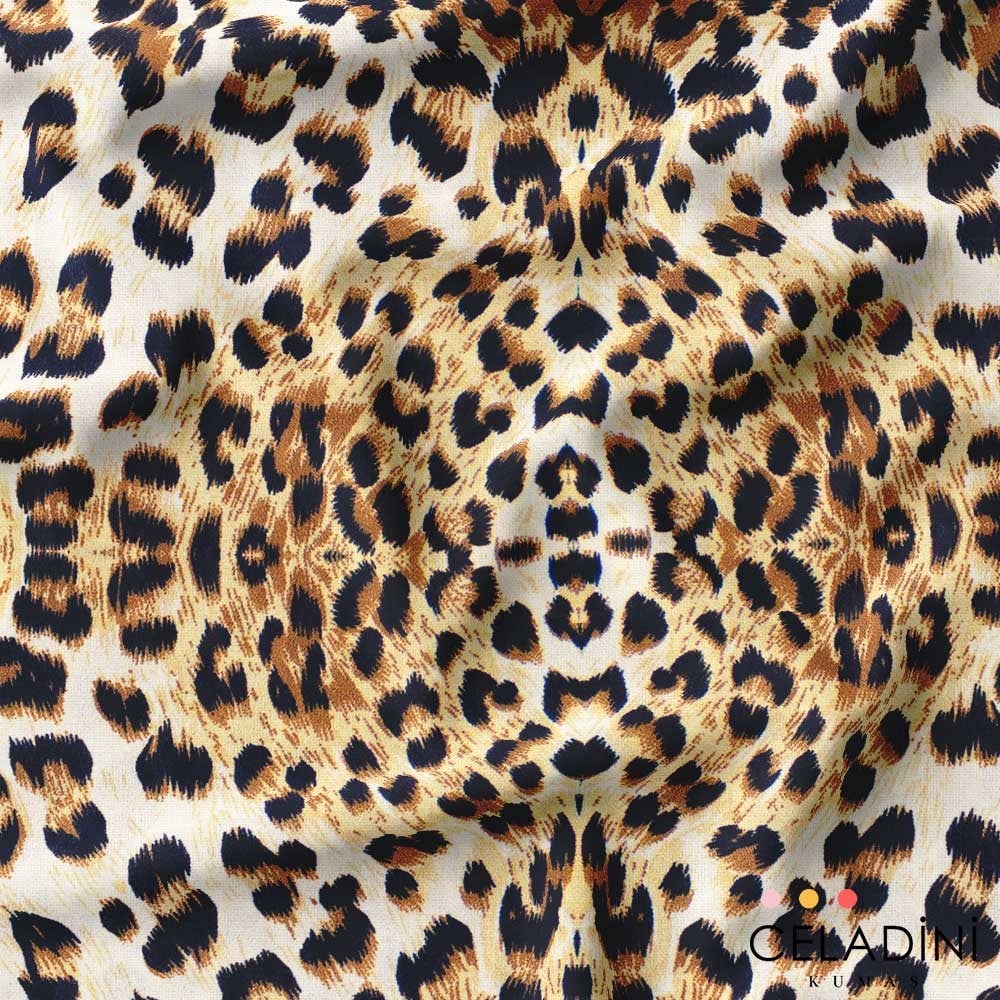  Leopar 2 Desenli Kumaş