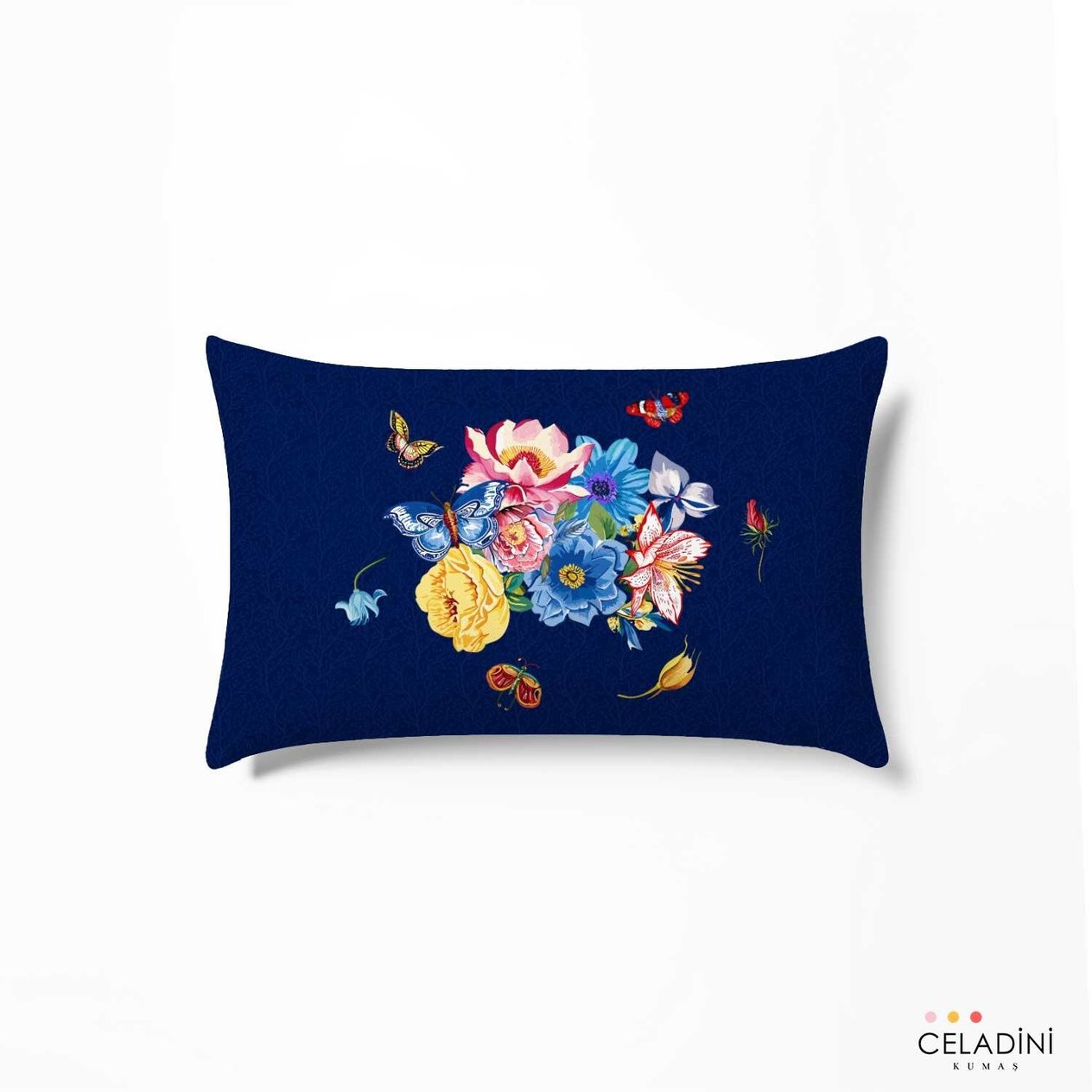 35x50 cm Safir Dama Serisi Kırlent Kumaşı (Model-2)
