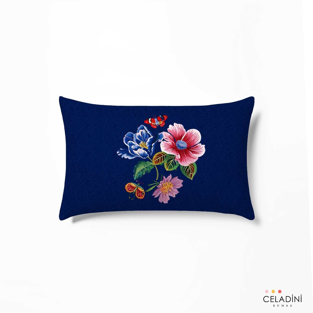 35x50 cm Safir Dama Serisi Kırlent Kumaşı (Model-6)
