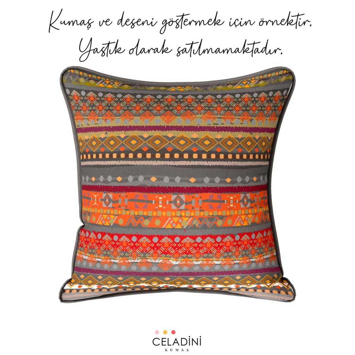 Afrika Kilim Desenli Kumaş