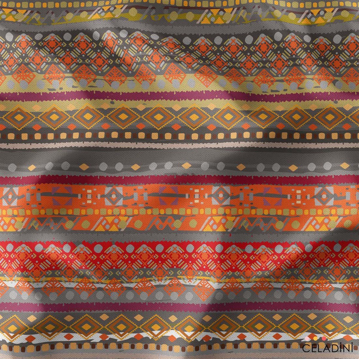 Afrika Kilim Desenli Kumaş