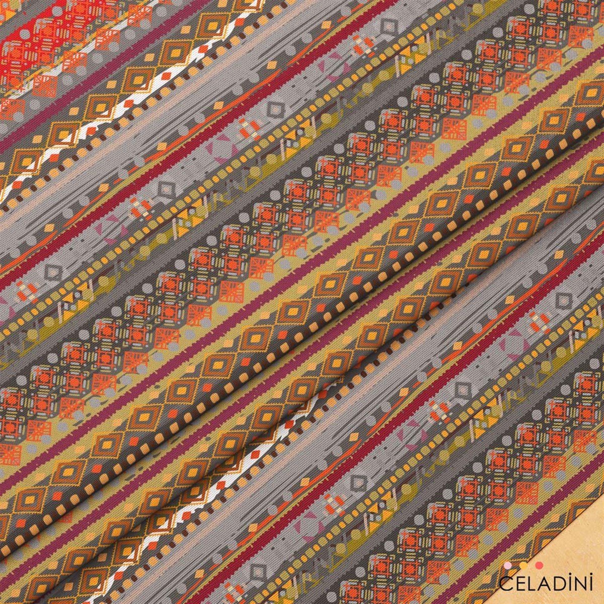 Afrika Kilim Desenli Kumaş