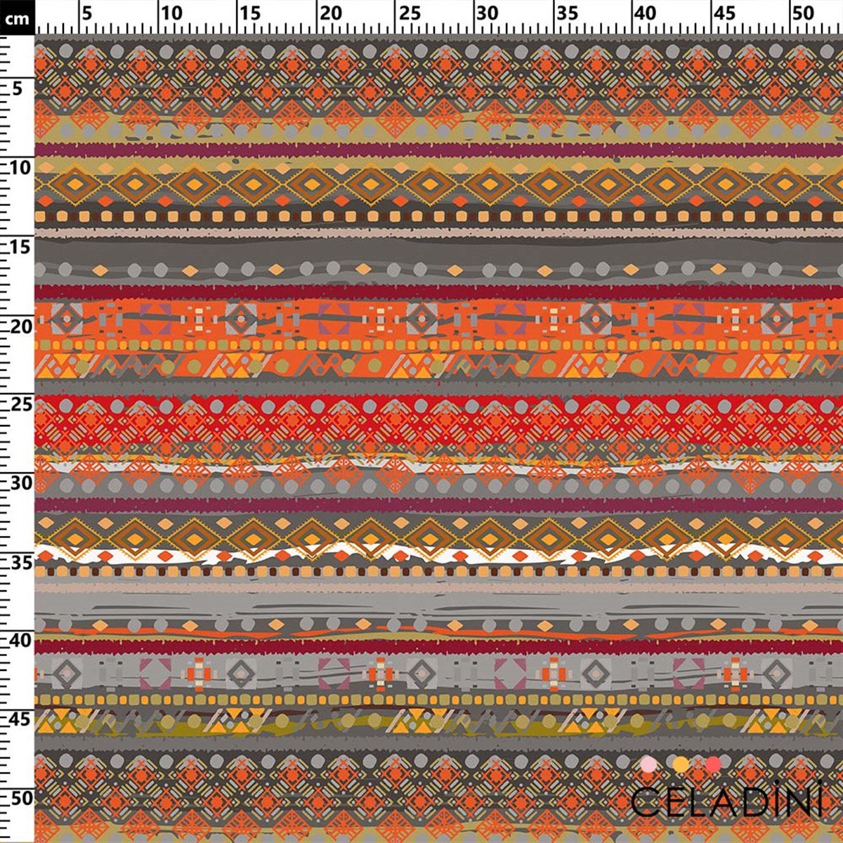 Afrika Kilim Desenli Kumaş