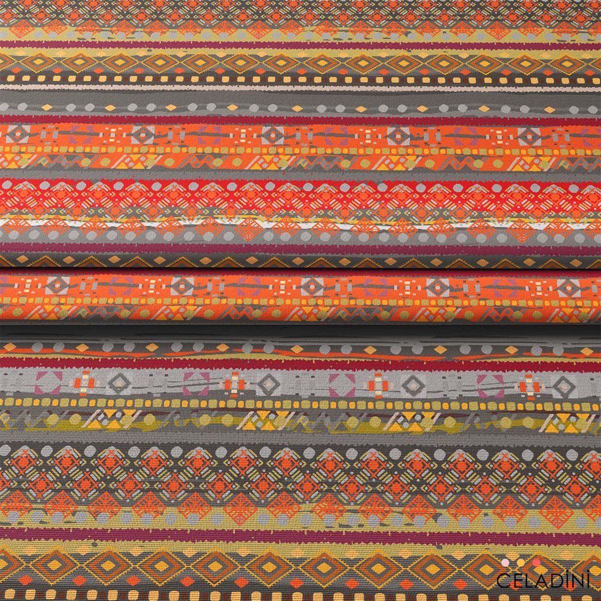 Afrika Kilim Desenli Kumaş