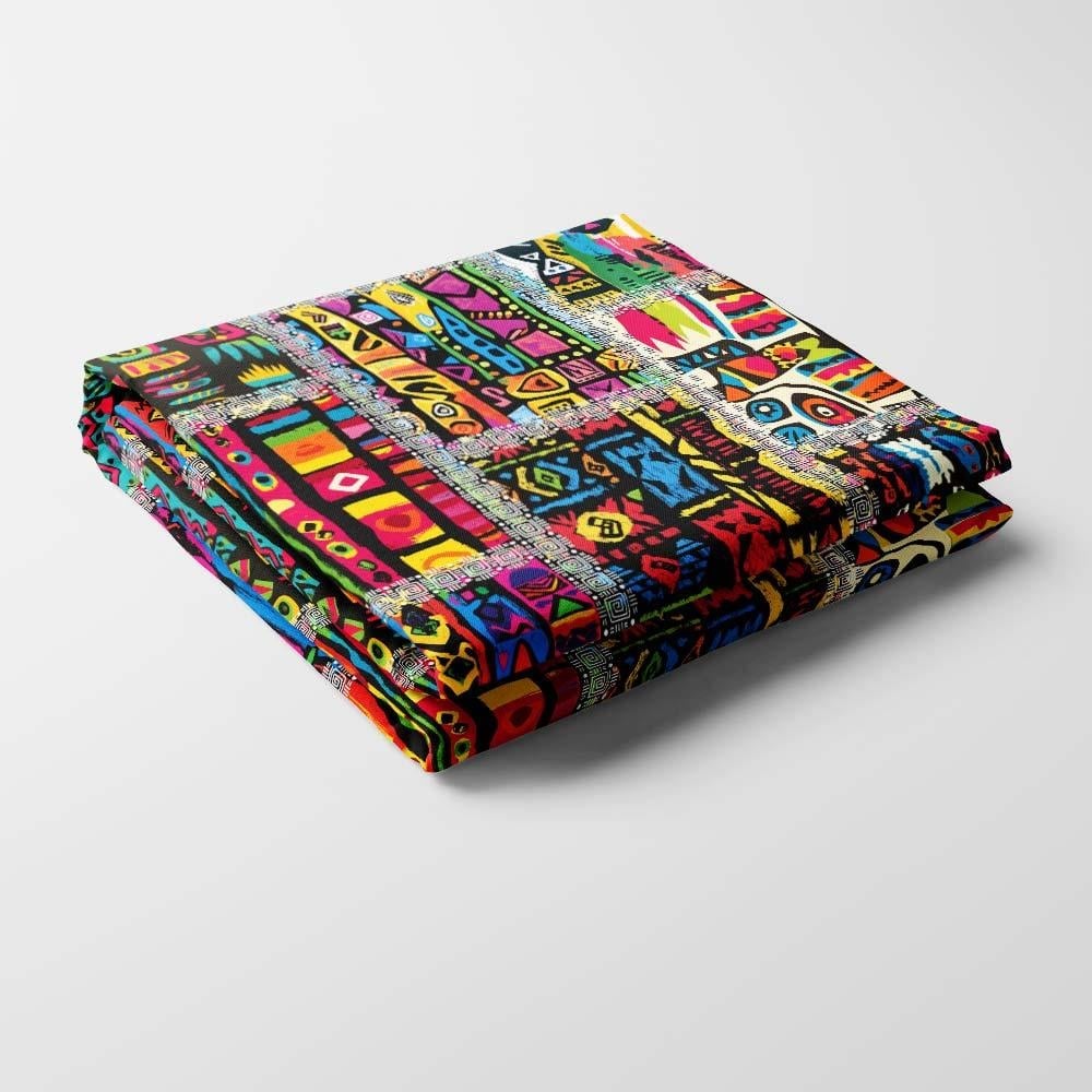 Afrika Patchwork Desenli Kumaş