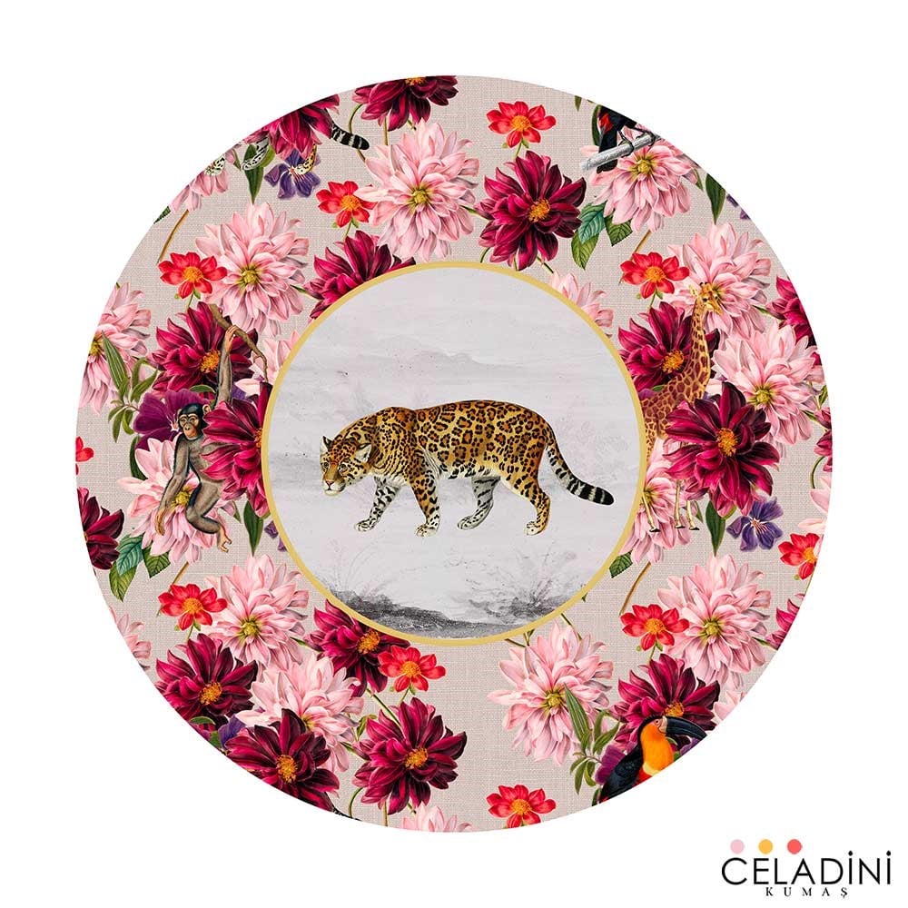 Afrika Serisi Leopar Desenli Supla Kumaşı