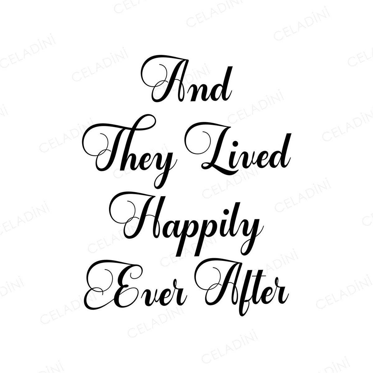 And they lived happily ever after Kırlent Kumaşı