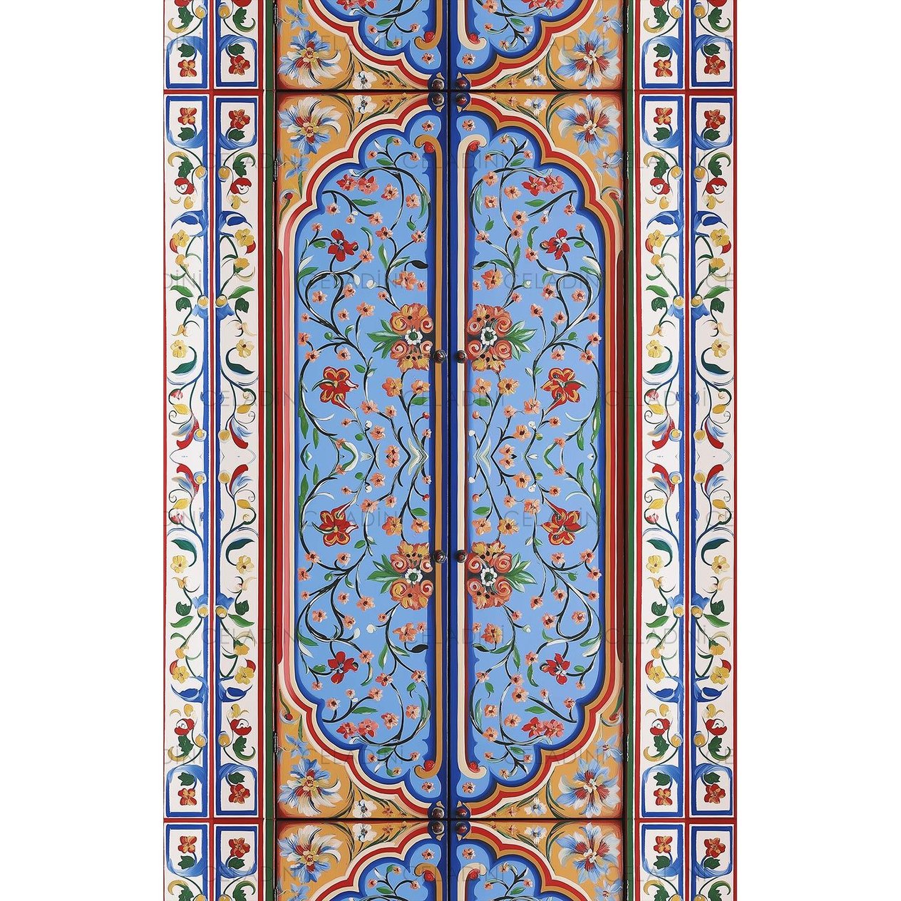Antik Kapı Desenli Fırın Örtüsü Kumaşı Model-7