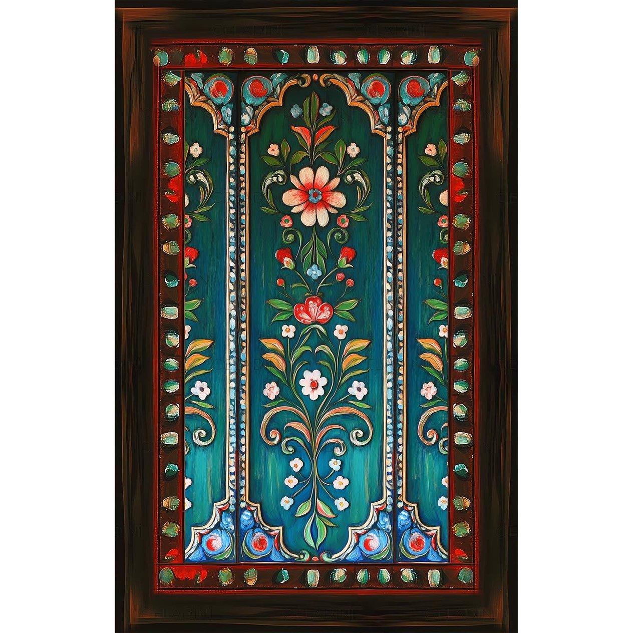 Antik Kapı Desenli Fırın Örtüsü Kumaşı Model-3