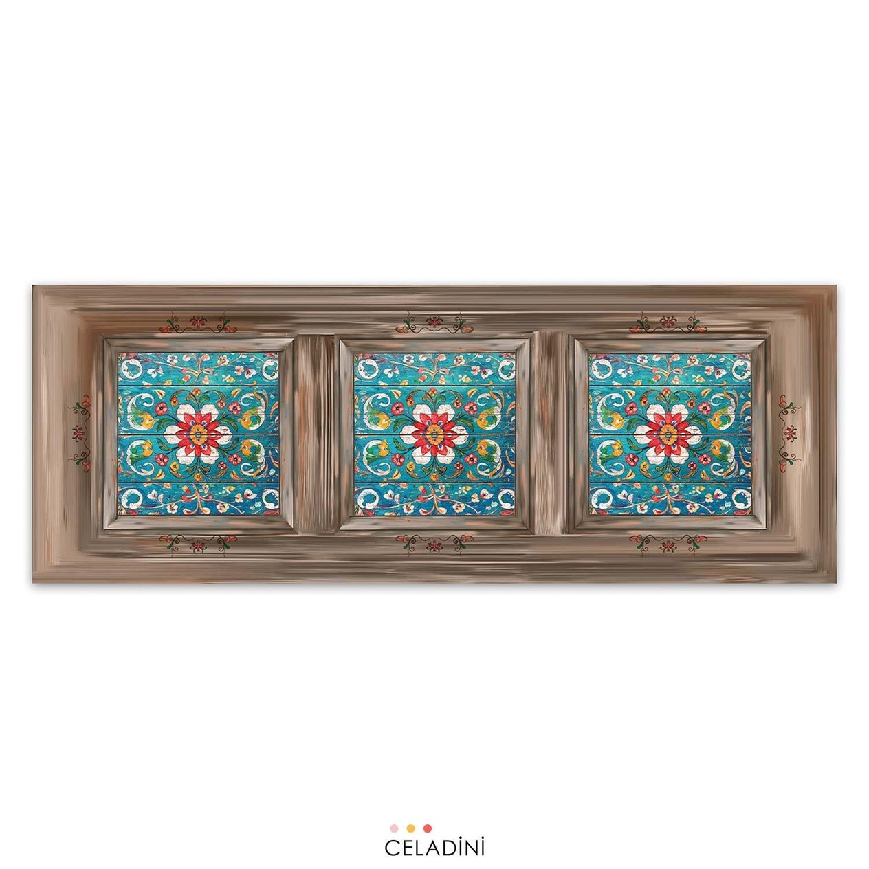 Antik Kapı Desenli Runner Kumaşı Model-5