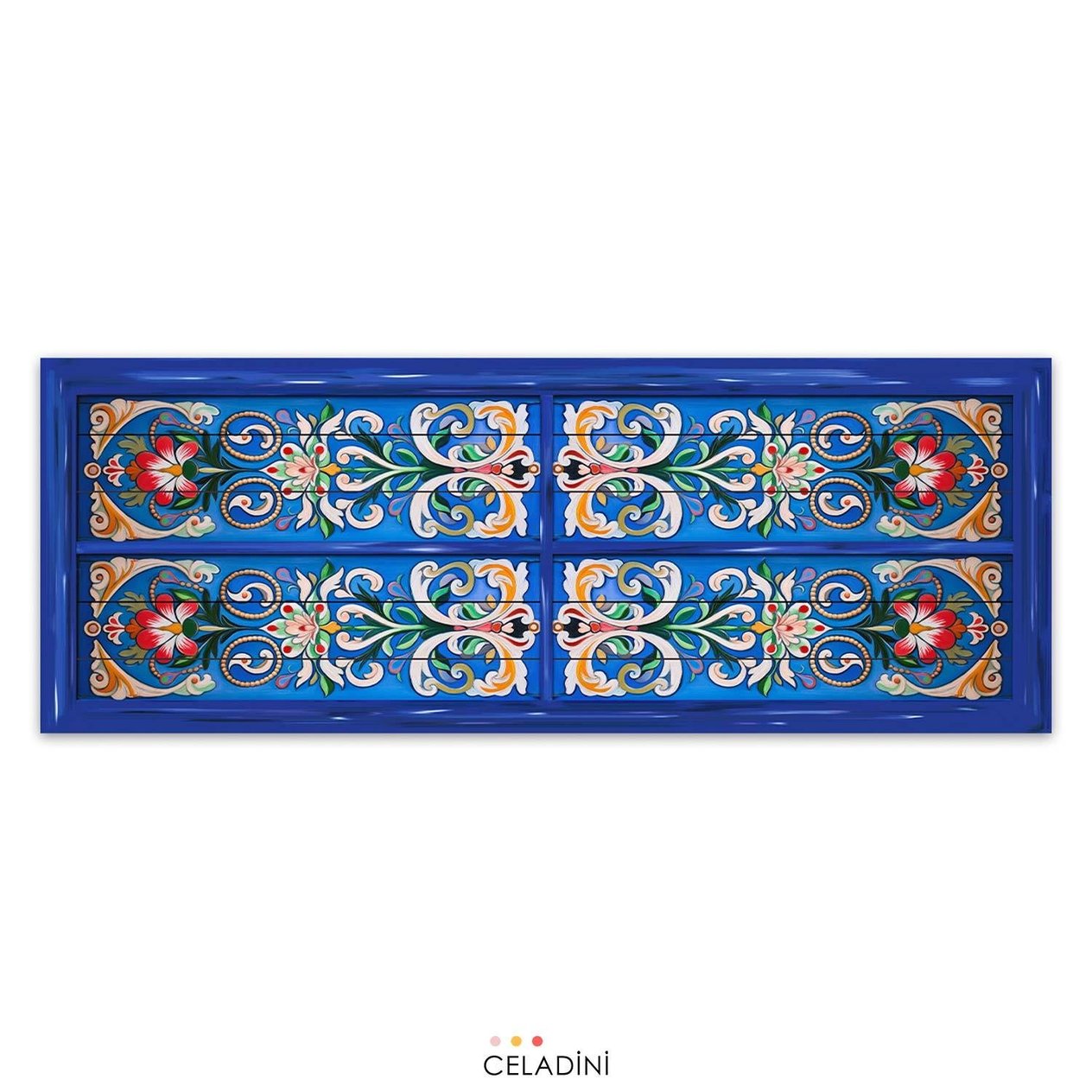 Antik Kapı Desenli Runner Kumaşı Model-2
