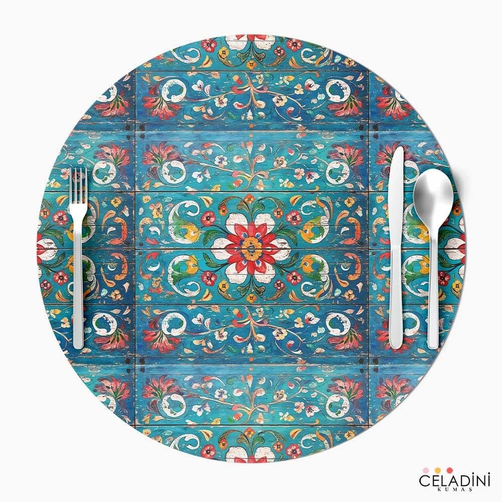 Antik Kapı Desenli Supla Kumaşı  Model-5
