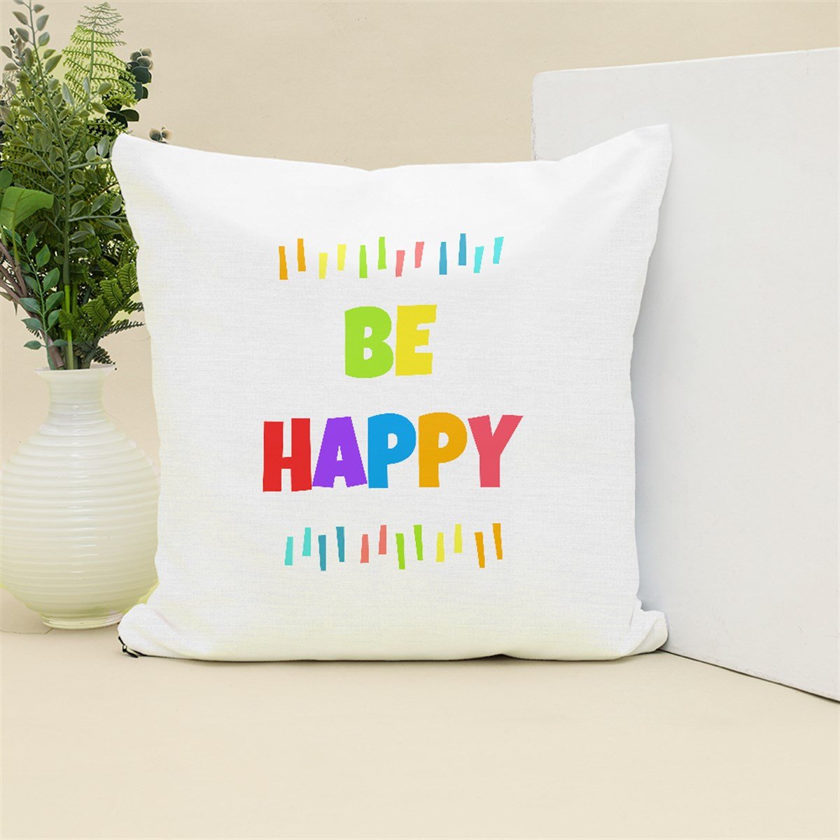 Be Happy. Çocuk Odası Kırlent Kumaşı