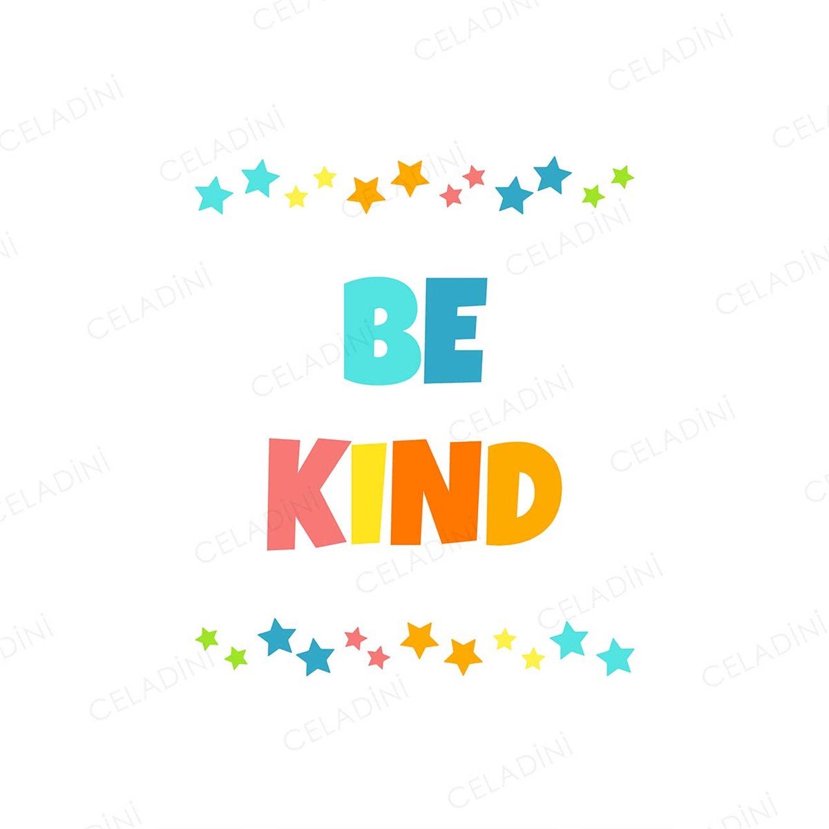 Be Kind. Çocuk Odası Kırlent Kumaşı